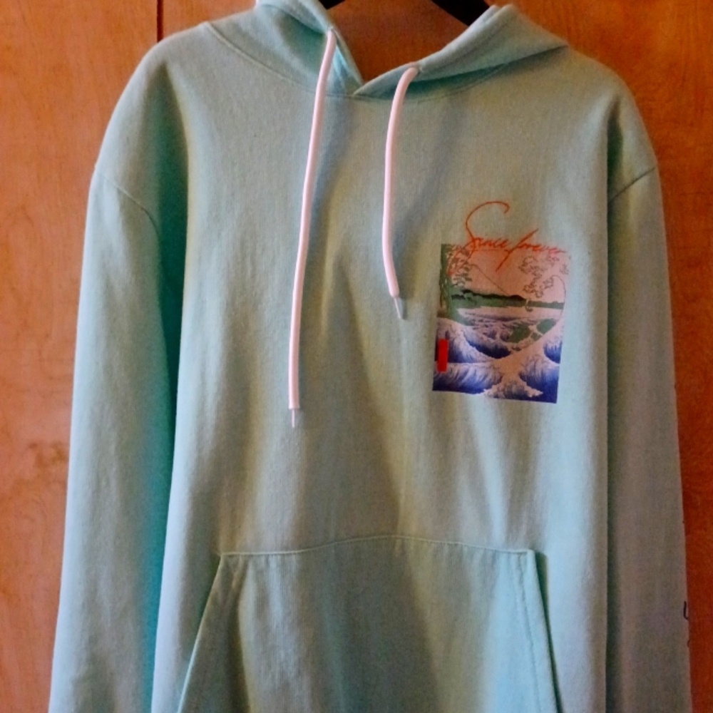Turquoise hoodie